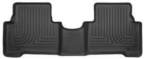 Hyundai Santa Fe Floor Mats - Rear - Husky Liners - WeatherBeater Series - Black - `13-`15